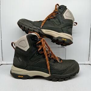 Vasque Ankle Boots in Dark Green and Beige